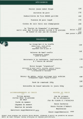 Menu Angani - Les rôtisseries, brasseries, …
