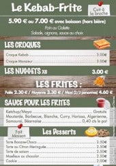 Menu La Fabrique - Kebab et frites