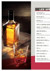 Menu La Langoust'in - Les apéritifs et cave à whiskys 