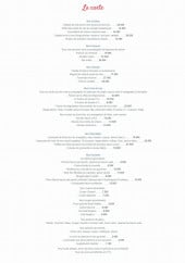 Menu Le Jusant - Entrées, poissons, viandes,...