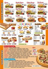 Menu K'tapizz - Burgers, tacos, assiettes,...