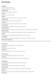 Menu Boulangerie Bonnin - Les pizzas