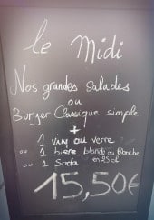 Menu L'antre 2 - Exemple de menu