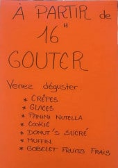 Menu La p'tite bouffe - Les prestations