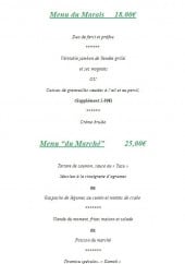 Menu Le Marais - Menu du Marais     18.00€