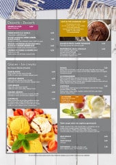 Menu Le Green - Les desserts, glaces,...