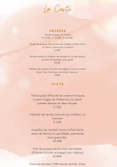 Menu Maléo - La carte