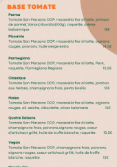 Menu Maléo - Les pizzas