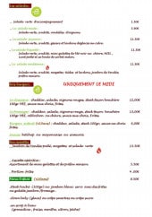 Menu Crêperie Du Moulin - Les salades et burgers 