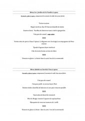 Menu Le Moulin - Menus suite