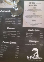 Menu Le Bon’Homme - Plats, poissons, menus,..