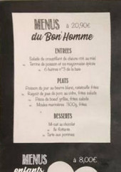 Menu Le Bon’Homme - Les menus