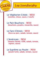 Menu SK Food - Les sandwichs