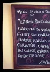 Menu Le Crêpier Breton - Le menu la vie en rose