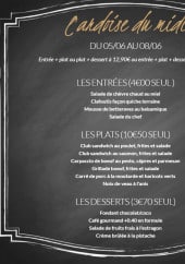 Menu La table de Bellefois - L'ardoise du midi