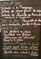 Menu Le Neuvillois - Exemple de menu