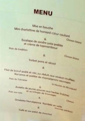 Menu Tardivon - Menu