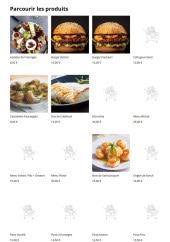 Menu Bistrot du Village - Parcourir les produits