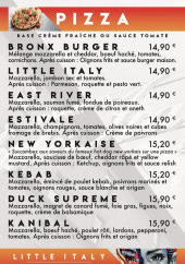 Menu Little Italy - Les pizzas suite