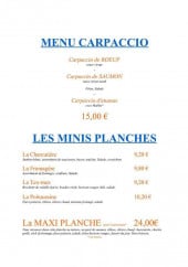 Menu L'ère du Temps - Les menus