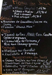 Menu le kiosque à chauvigny - Exemple de menu
