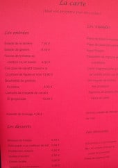 Menu La Taniere Des Combes - Entrees, viandes...