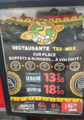 Menu Los Pelicanos - Les menus