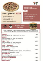 Menu Pizza Bonici - Les burgers, salades, ...