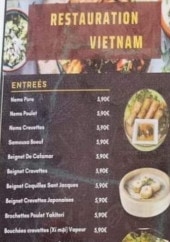 Menu Viet Nam - Les entrées