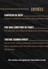 Menu L'Entre 2 - Les entrées