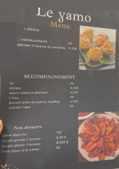 Menu Le yamo - Les entrées, accompagnements et desserts
