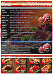 Menu Carpi snack - Pizzas et sandwiches