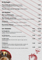 Menu La marmite gourmande - Les entrées, salades et à partager