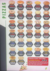 Menu Toscane - Les pizzas