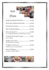 Menu Le Rétro - Plats