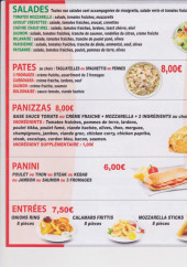 Menu Le Daily Auxerre - Les salades, pâtes, ...