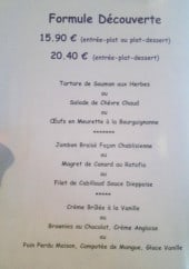 Menu Les Clairions - Formule découverte