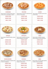 Menu Pizza Di Mario - Les pizzas base tomate suite