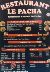 Menu Le Pacha - Les assiettes, sandwichs, ...