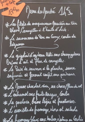 Menu La Pergola - Exemple de menu