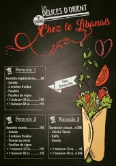 Menu Chez Le Libanais - Les formules