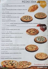 Menu Le tamarin - Les pizzas