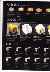 Menu Naka naka - Les chirashis, spécial rolls et makis