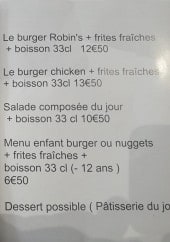 Menu Robin's family - Les formules