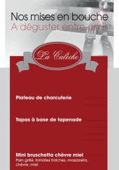 Menu La Caleche - Mises en bouche 