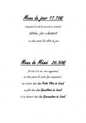 Menu Mémé Liesel - Les menus