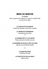 Menu Aux Armes de France - Le menu du marché
