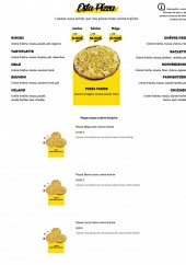 Menu Osta Pizza - Les pizzas base crème