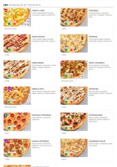 Menu Domino's Pizza - Les originales