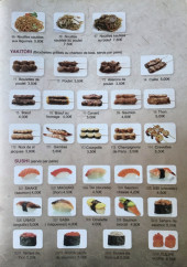 Menu Sushi Yaki - A la carte page 2